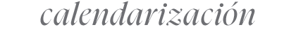 calendarización